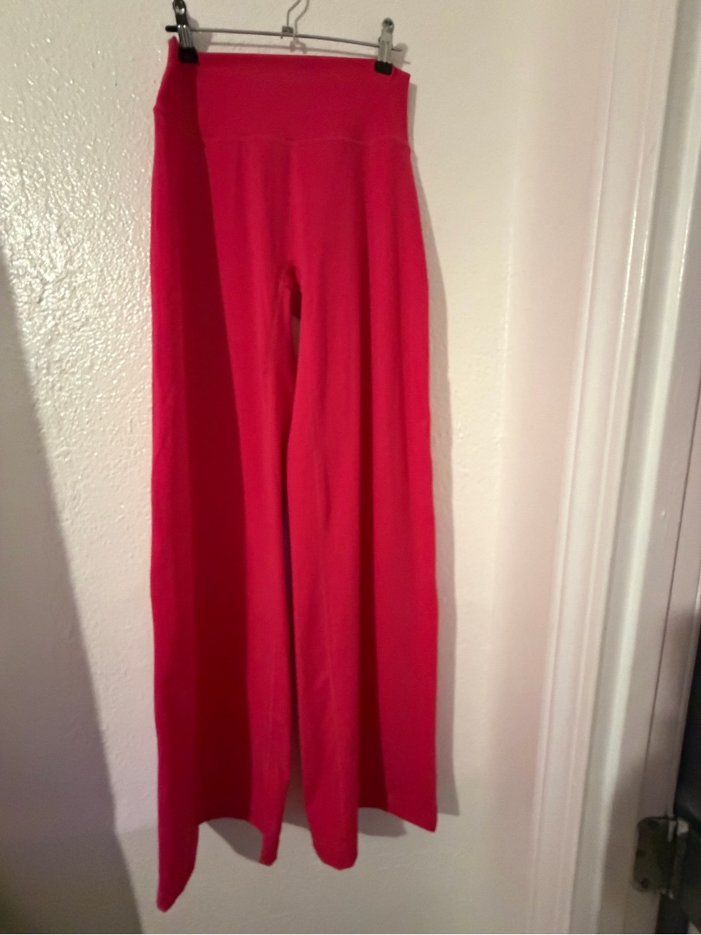 Women's Wide-Leg High-Waist Pants - Bright Pink